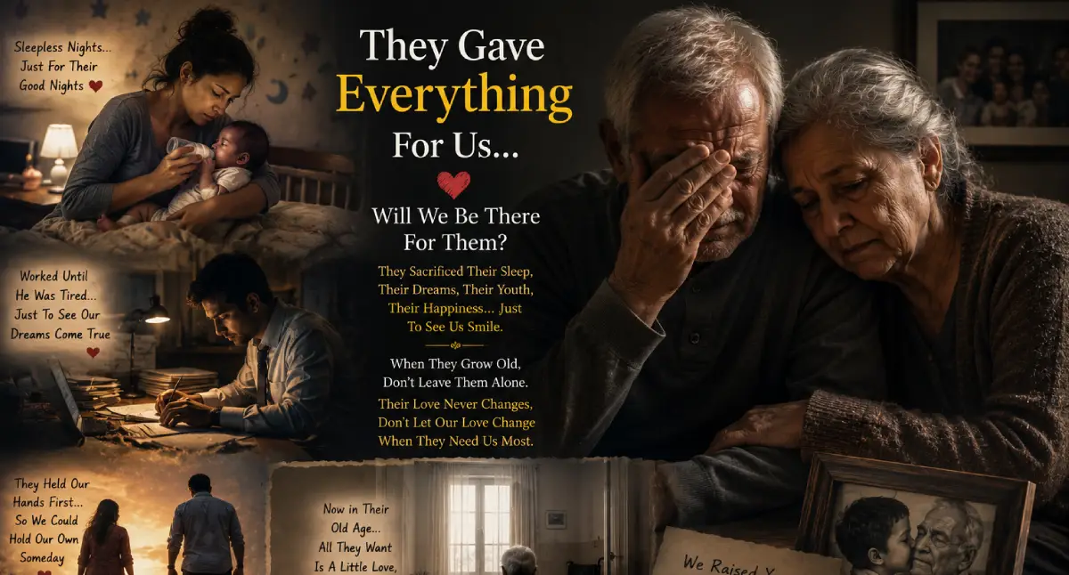 Why Do Parents Give Everything… Yet Sometimes Grow Old Alone? The Heartbreaking Truth About Parenthood, Sacrifice, and Family